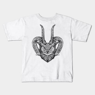 Spirit Guide Plain B&W Kids T-Shirt